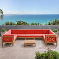 Ensemble de canapé d'angle Brava en bois d'acacia par Christopher Knight Home