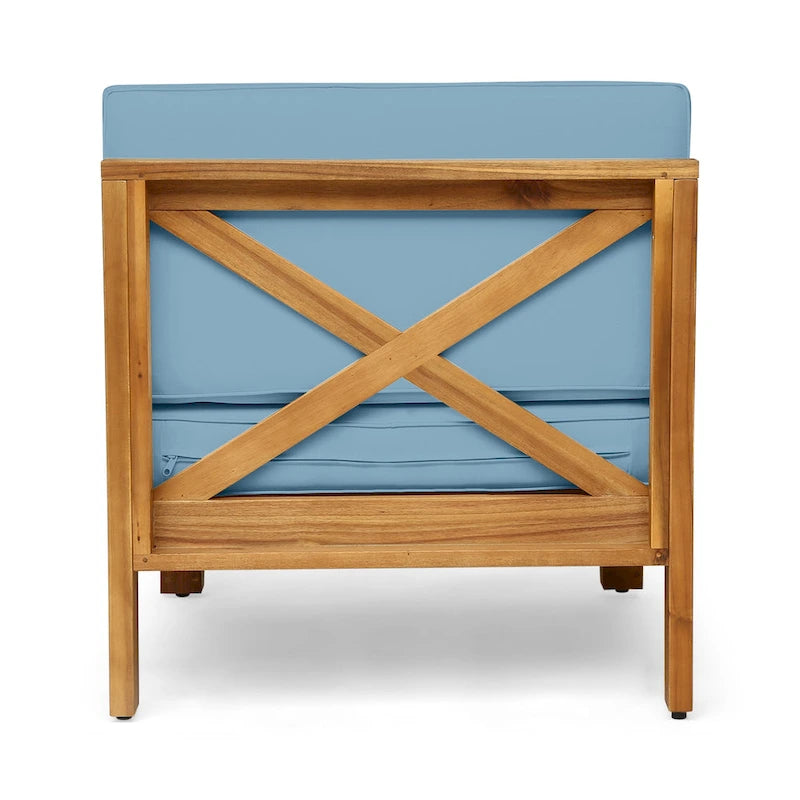 Ensemble de canapé d'angle Brava en bois d'acacia par Christopher Knight Home