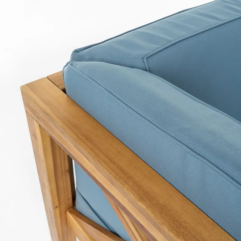 Ensemble de canapé d'angle Brava en bois d'acacia par Christopher Knight Home