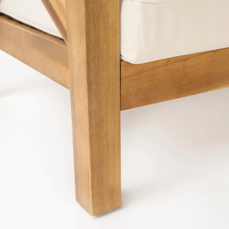 Ensemble de canapé d'angle Brava en bois d'acacia par Christopher Knight Home