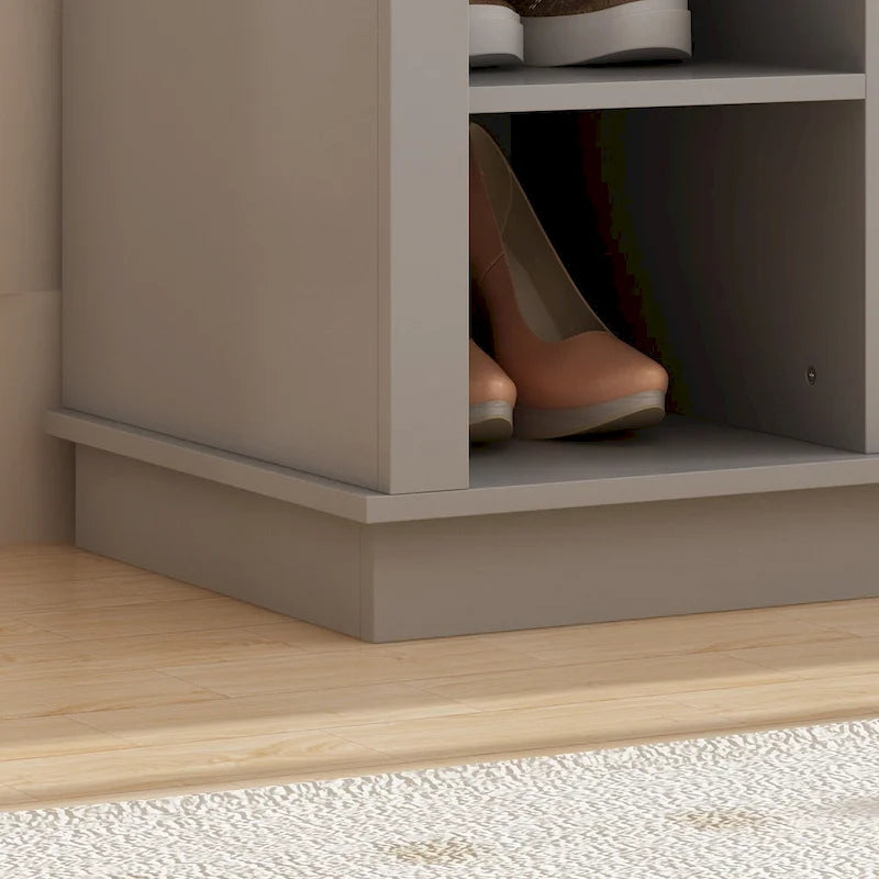 Vestiaire Cubby large avec banc et patère 43,9 P x 101,1 L x 170,4 H cm