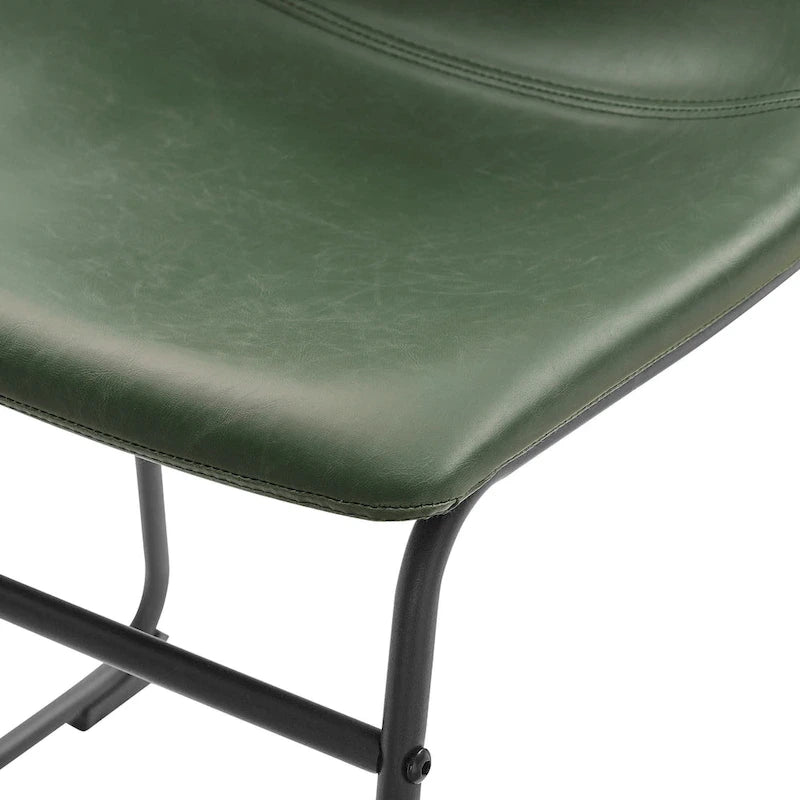 Tabouret de comptoir en similicuir de 66 cm (ensemble de 2)