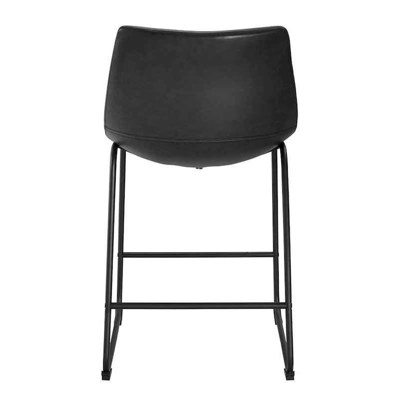 Tabouret de comptoir en similicuir de 66 cm (ensemble de 2)