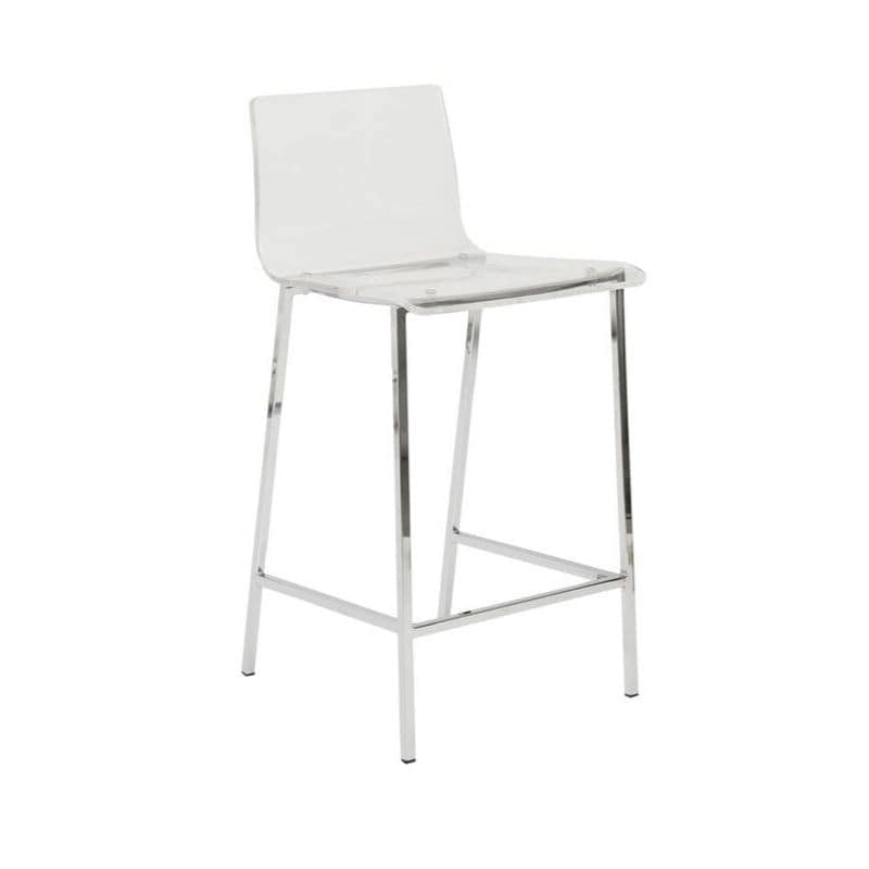 Tabouret Fantôme en Acrylique Design Lucite (Lot de Deux)