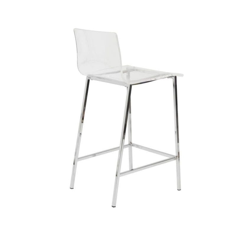 Tabouret Fantôme en Acrylique Design Lucite (Lot de Deux)