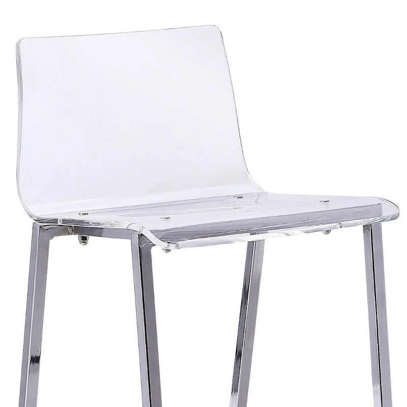 Tabouret Fantôme en Acrylique Design Lucite (Lot de Deux)