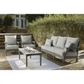 Signature Design by Ashley Visola Gray 4-Piece Outdoor Sofa Conversation Set - 80W x 33D x 37H