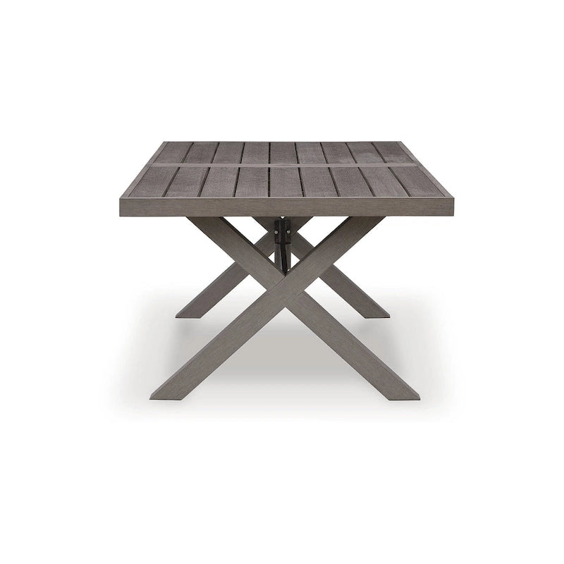 Signature Design by Ashley Hillside Barn Table à manger d'extérieur marron - 84 L x 42 P x 29 H