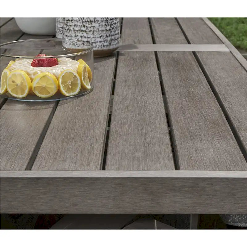 Signature Design by Ashley Hillside Barn Table à manger d'extérieur marron - 84 L x 42 P x 29 H