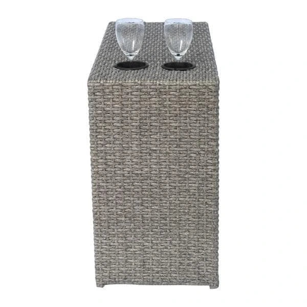 Ensemble modulaire 10 pièces en aluminium/osier gris LSI Chelsea