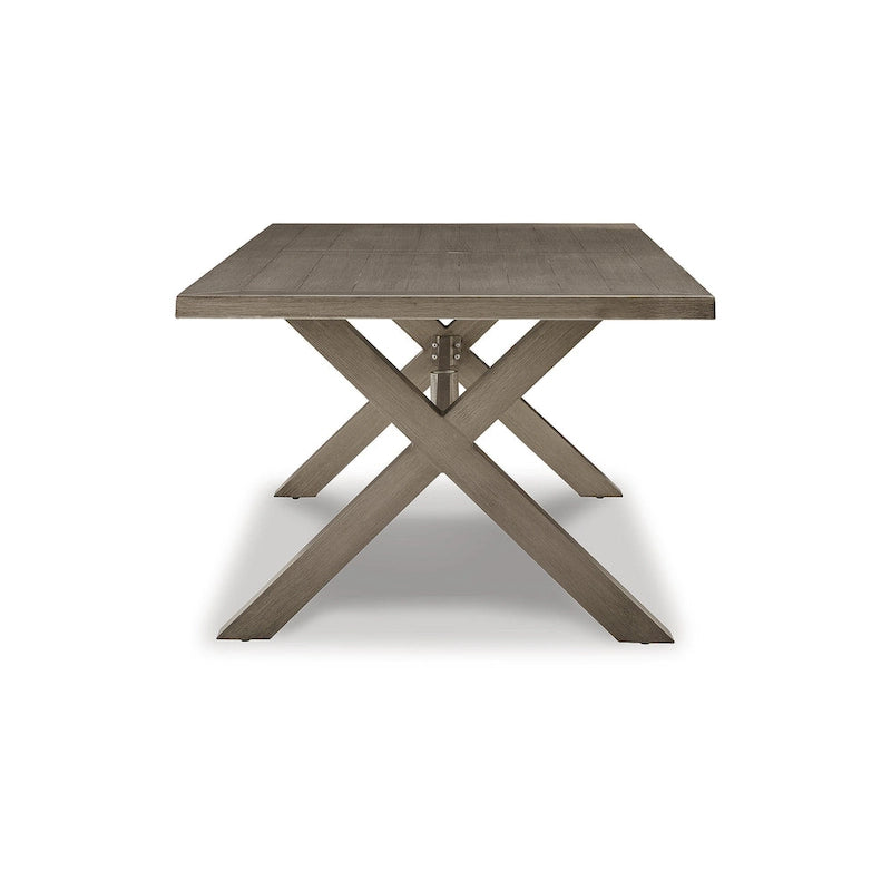 Signature Design by Ashley Ensemble de repas d'extérieur 7 pièces Beach Front Beige - 80W x 42D x 29H