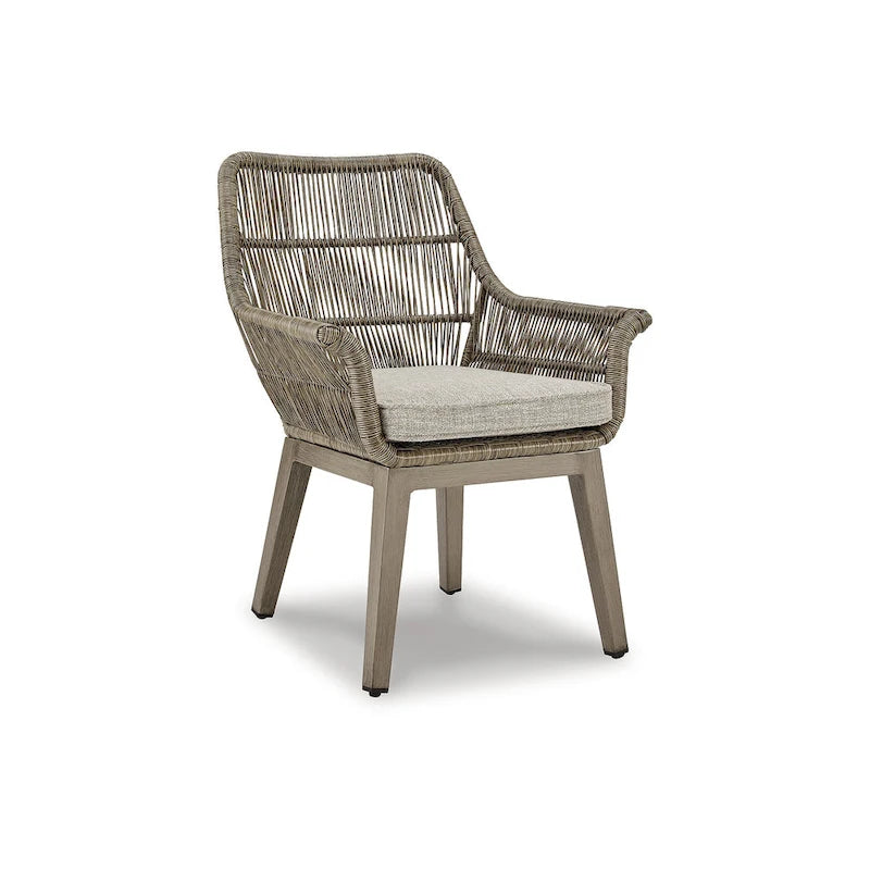 Signature Design by Ashley Ensemble de repas d'extérieur 7 pièces Beach Front Beige - 80W x 42D x 29H