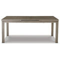 Signature Design by Ashley Beach Front Brown/Beige Outdoor Dining Table with Extension - 71/95W x 42D x 30H