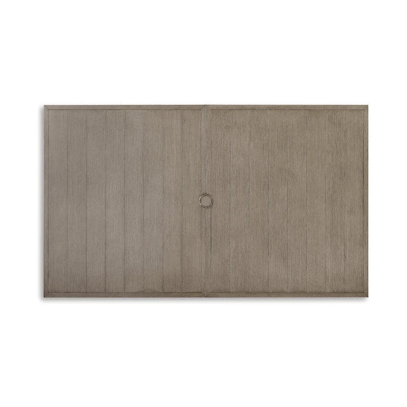 Signature Design by Ashley Table à manger d'extérieur marron/beige Beach Front avec rallonge - 71/95 L x 42 P x 30 H