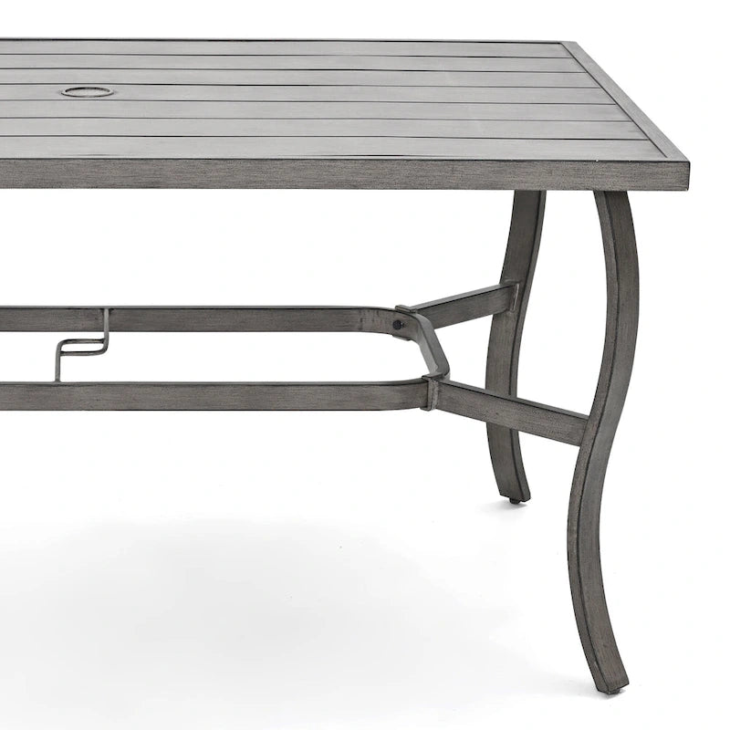 EGEIROS LIFE Ensemble de salle à manger d'extérieur 7 pièces en aluminium AluLux avec coussins lavables