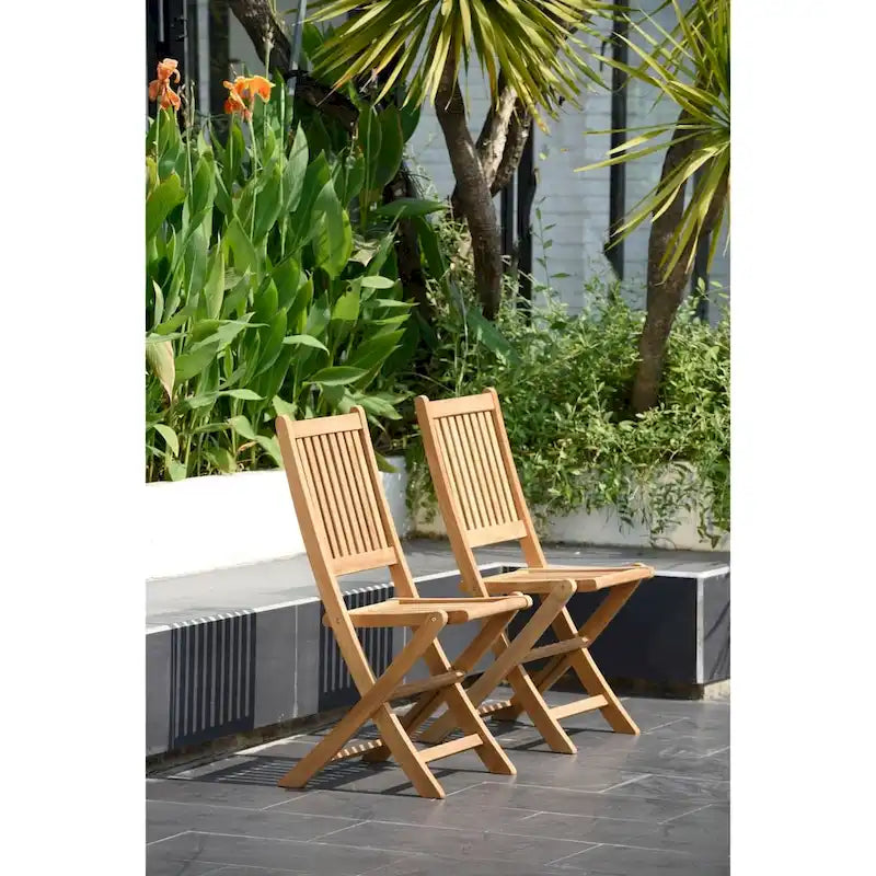 Amazonia FSC Teck Massif Danielle Ensemble Table et Chaises de Jardin 7 Pièces - 7 Pièces