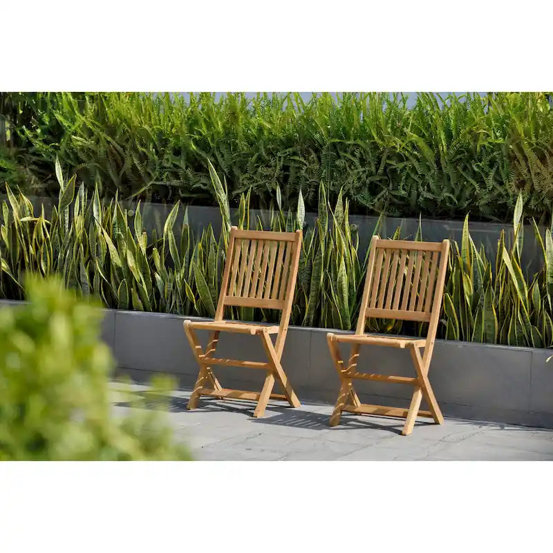 Amazonia FSC Teck Massif Danielle Ensemble Table et Chaises de Jardin 7 Pièces - 7 Pièces