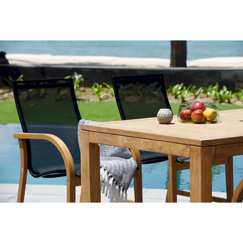 LifestyleGarden Ensemble repas de luxe en teck pour 9 personnes - 9 pièces