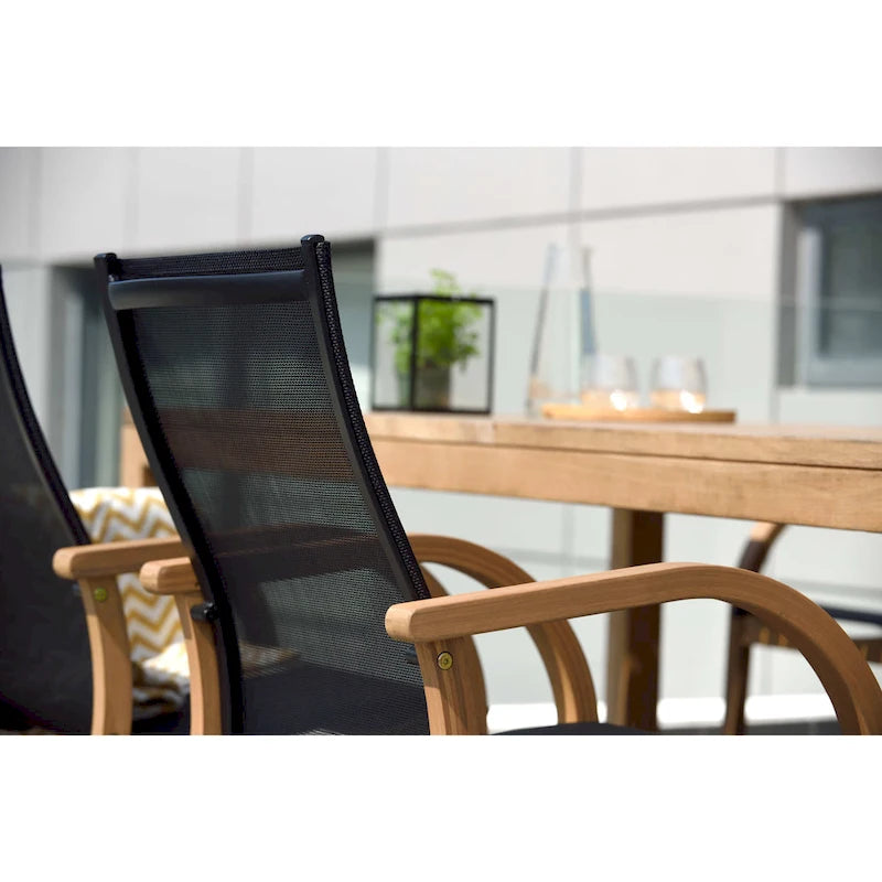 LifestyleGarden Ensemble repas de luxe en teck pour 9 personnes - 9 pièces