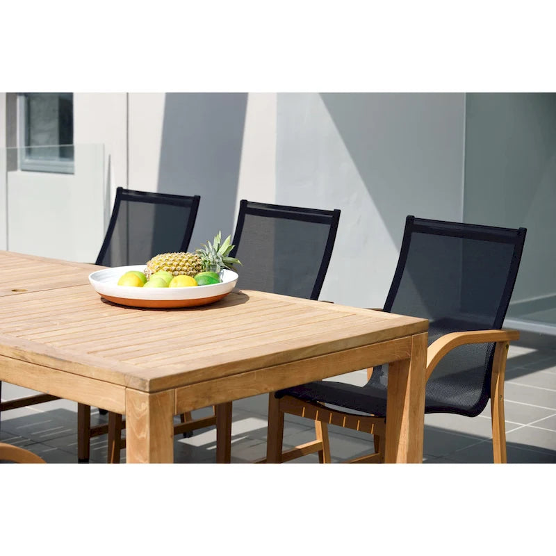 LifestyleGarden Ensemble repas de luxe en teck pour 9 personnes - 9 pièces
