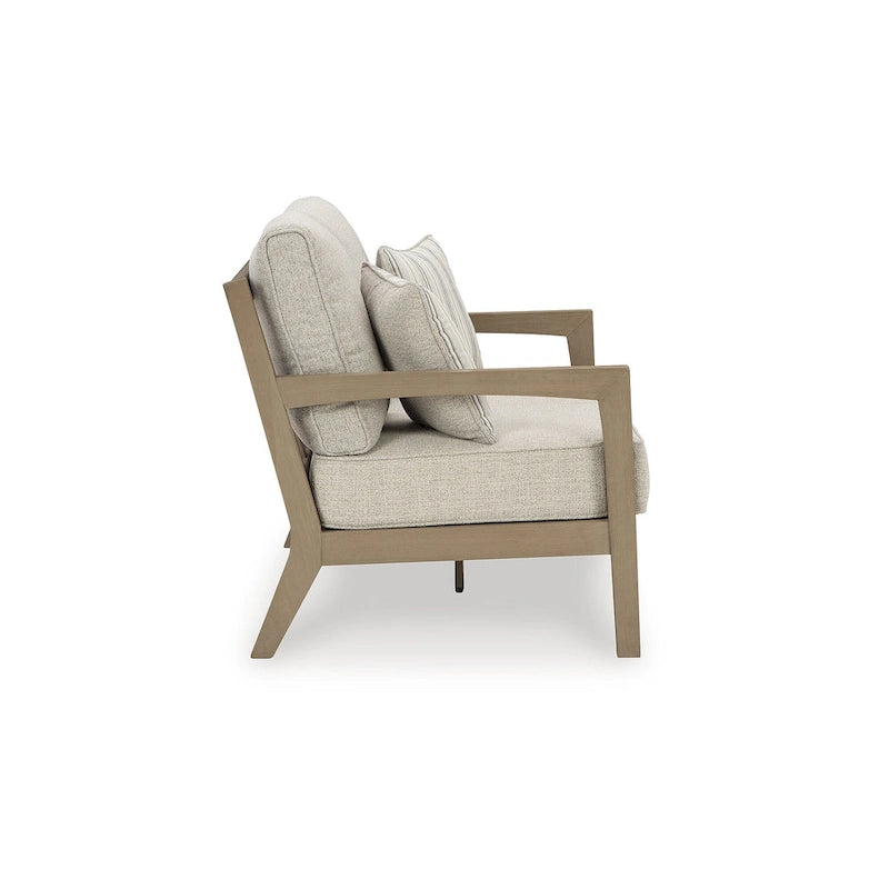 Causeuse d'extérieur Hallow Creek Driftwood Signature Design by Ashley avec coussin - 52 L x 36,5 P x 37 H