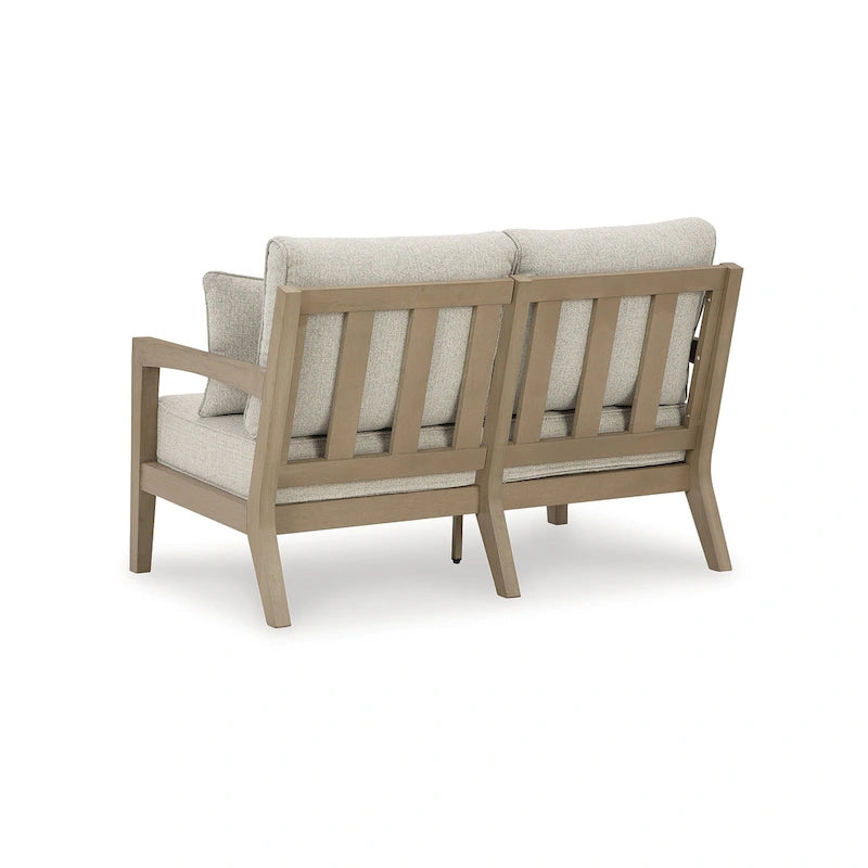 Causeuse d'extérieur Hallow Creek Driftwood Signature Design by Ashley avec coussin - 52 L x 36,5 P x 37 H