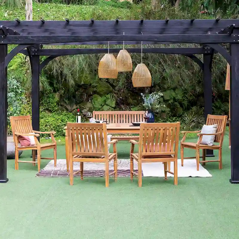 Ensemble repas d'extérieur 6 pièces en teck Ventura Cambridge Casual