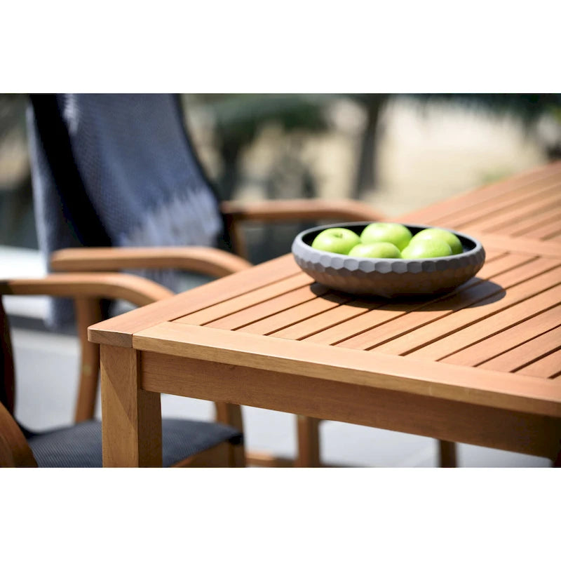 Ensemble de salle à manger d'extérieur 7 pièces en bois LifestyleGarden (Finition Teck) - 7 pièces