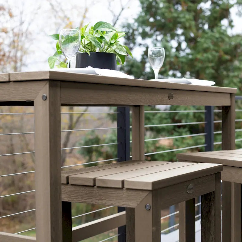 Ensemble de balcon de salle à manger à hauteur de comptoir Monroe Modern HIGHWOOD