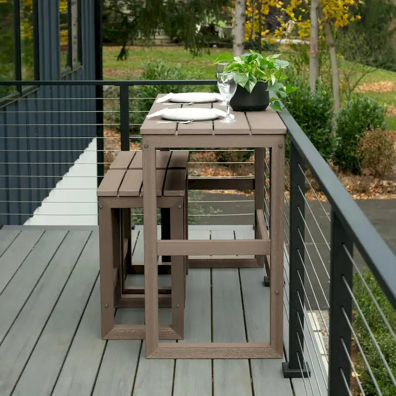 Ensemble de balcon de salle à manger à hauteur de comptoir Monroe Modern HIGHWOOD