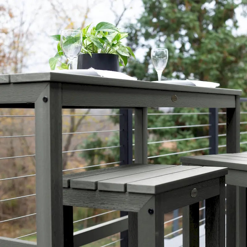 Ensemble de balcon de salle à manger à hauteur de comptoir Monroe Modern HIGHWOOD