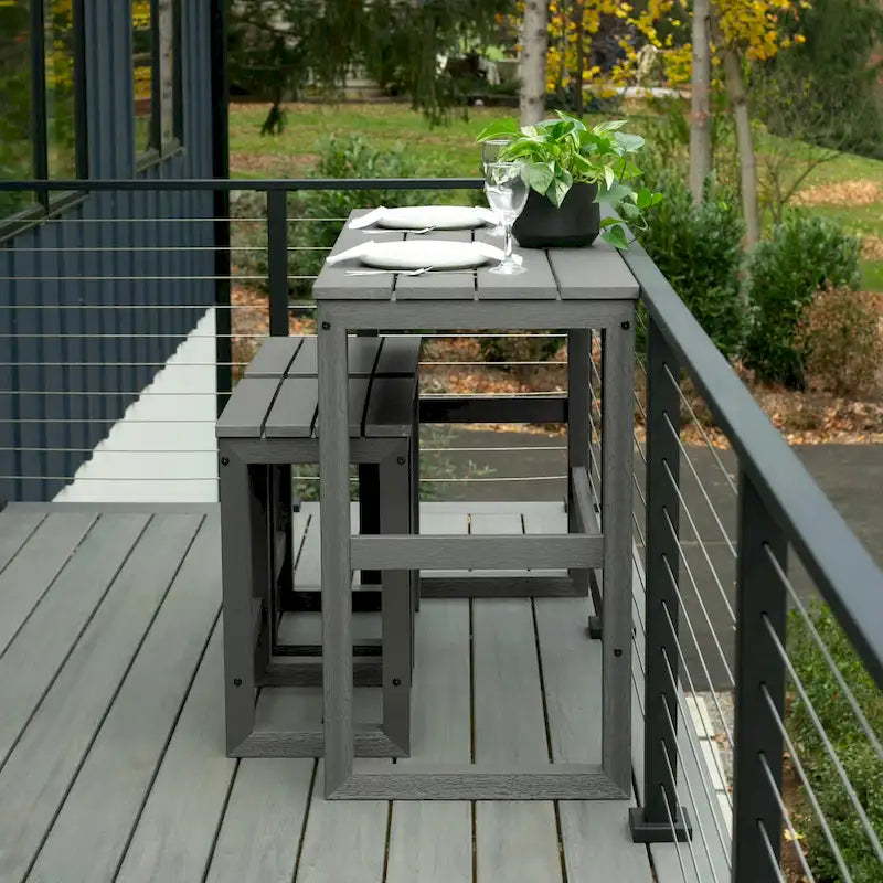 Ensemble de balcon de salle à manger à hauteur de comptoir Monroe Modern HIGHWOOD