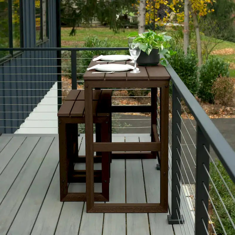 Ensemble de balcon de salle à manger à hauteur de comptoir Monroe Modern HIGHWOOD
