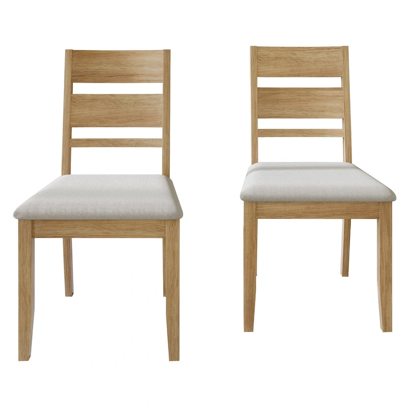 Chaises de salle à manger élégantes en bois (Lot de 2)