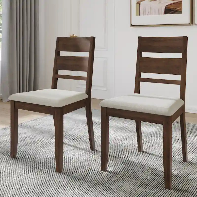 Chaises de salle à manger élégantes en bois (Lot de 2)