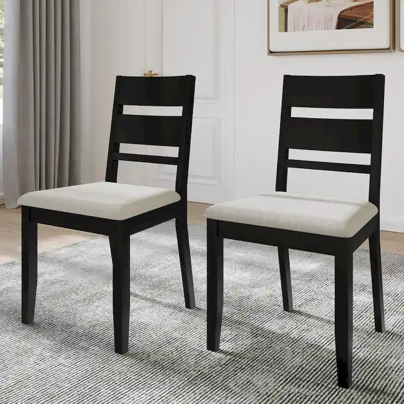 Chaises de salle à manger élégantes en bois (Lot de 2)