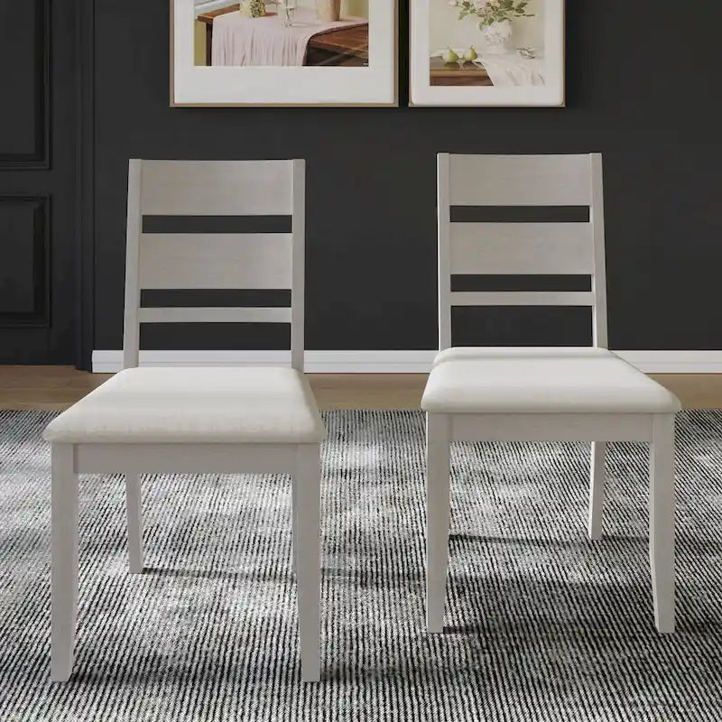 Chaises de salle à manger élégantes en bois (Lot de 2)