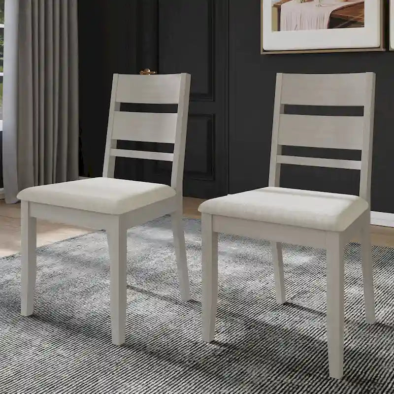 Chaises de salle à manger élégantes en bois (Lot de 2)