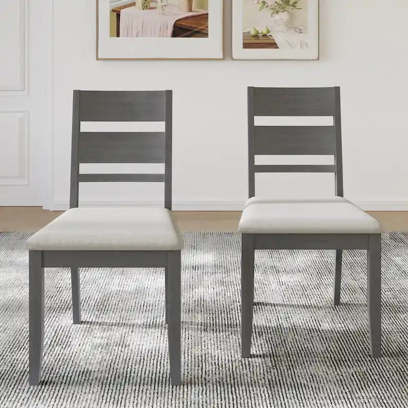 Chaises de salle à manger élégantes en bois (Lot de 2)