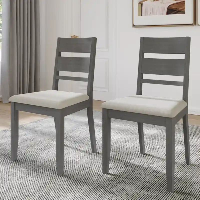 Chaises de salle à manger élégantes en bois (Lot de 2)
