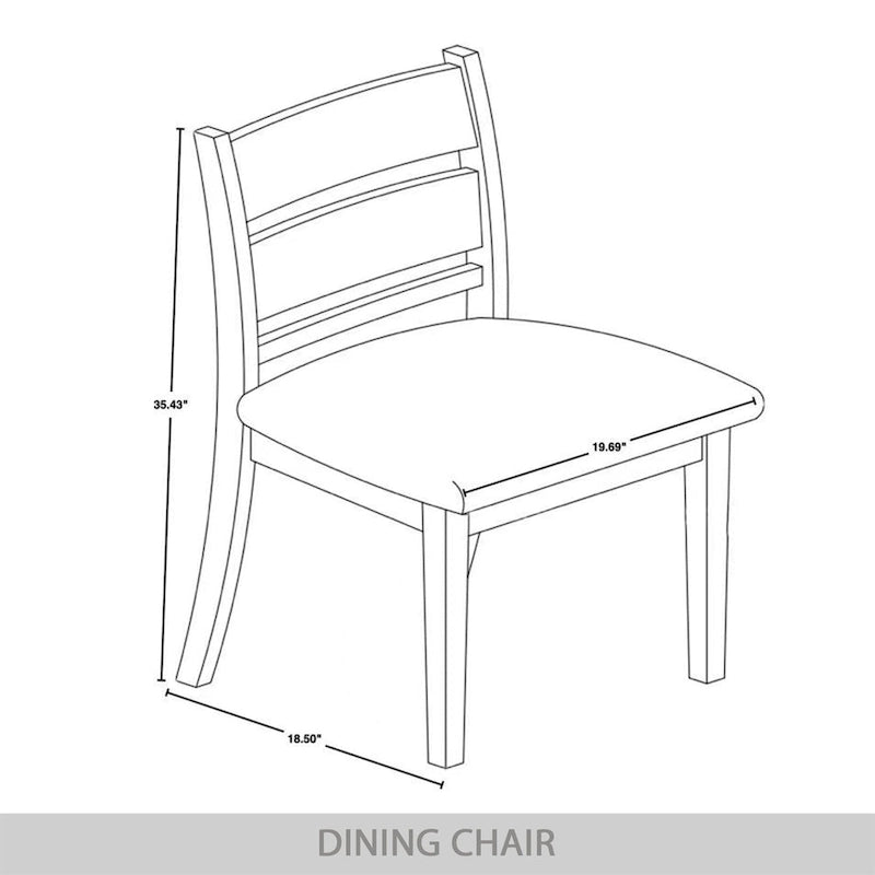 Chaises de salle à manger élégantes en bois (Lot de 2)