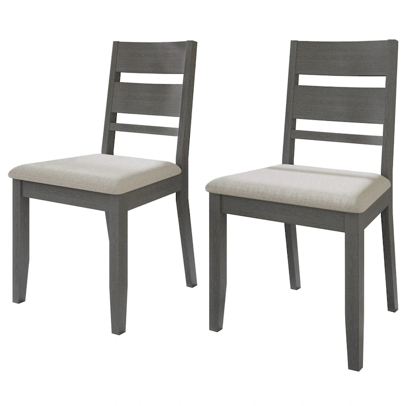 Chaises de salle à manger élégantes en bois (Lot de 2)