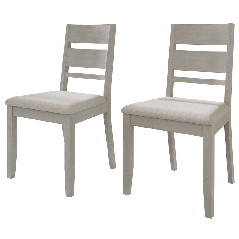Chaises de salle à manger élégantes en bois (Lot de 2)