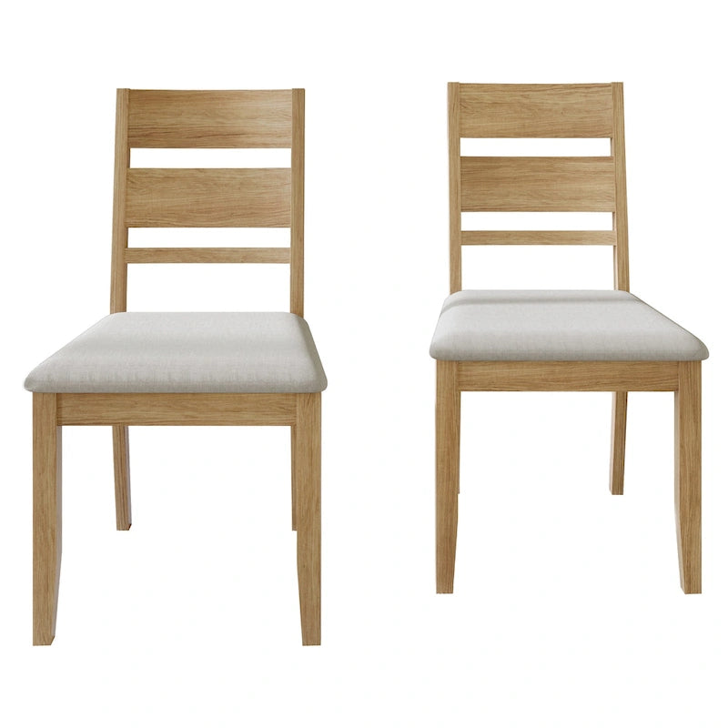 Chaises de salle à manger élégantes en bois (Lot de 2)