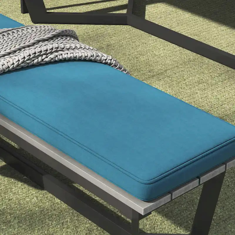 Corvus Orville Ensemble de salle à manger extérieur 6 pièces en aluminium avec plateau de table en composite bois-plastique (WPC)