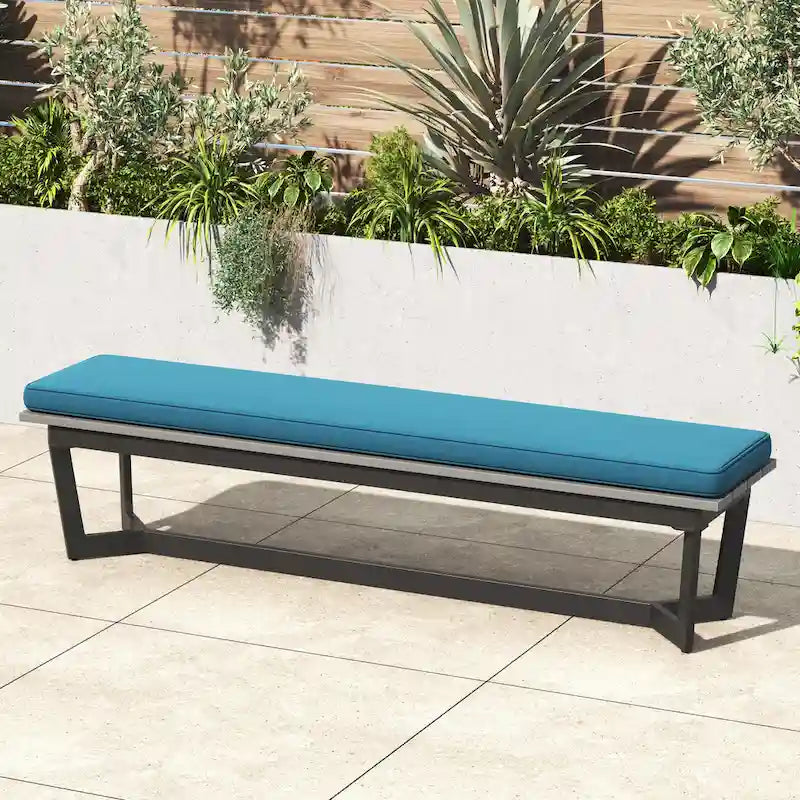 Corvus Orville Ensemble de salle à manger extérieur 6 pièces en aluminium avec plateau de table en composite bois-plastique (WPC)