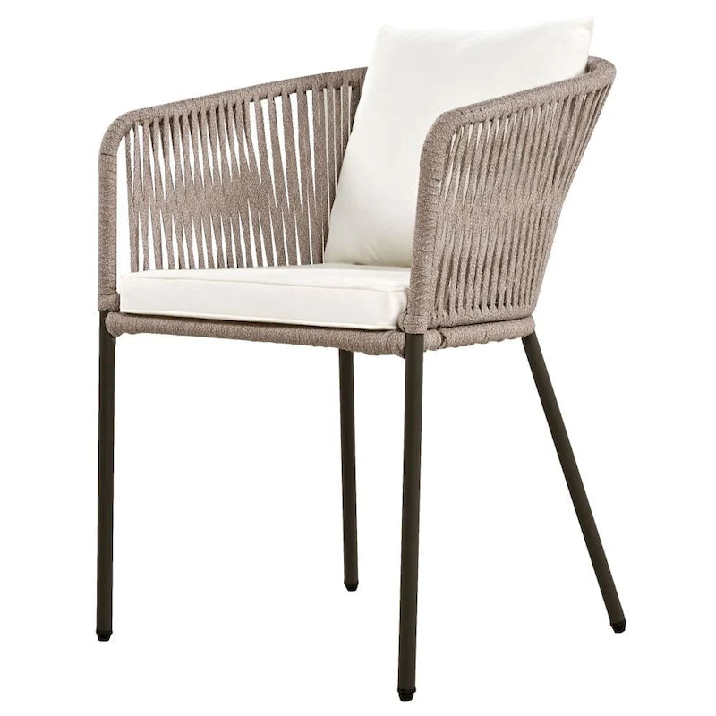 Ensemble de salle à manger de patio 7 pièces, mobilier d'extérieur toutes saisons avec table et chaises de salle à manger