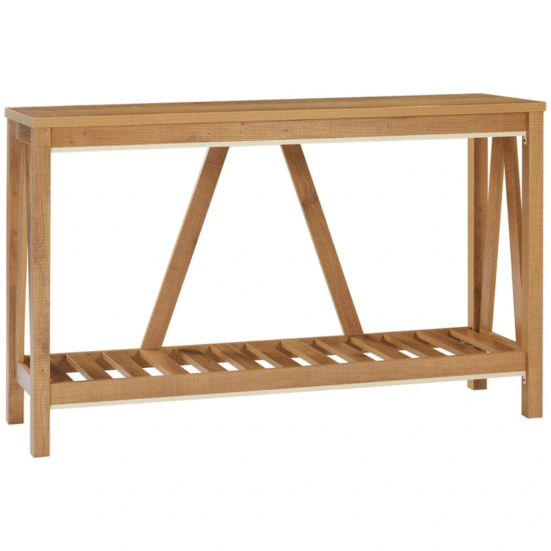 Console de ferme avec étagère de rangement