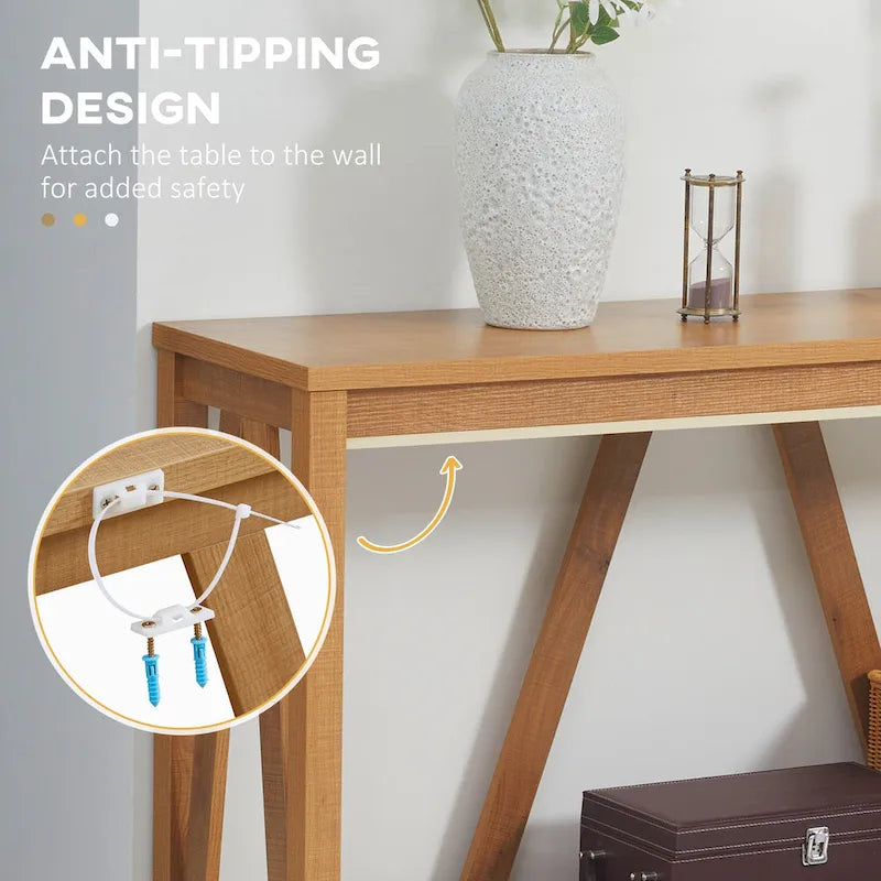 Console de ferme avec étagère de rangement