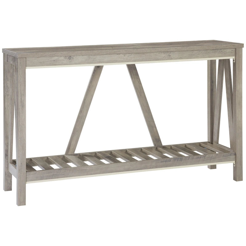 Console de ferme avec étagère de rangement